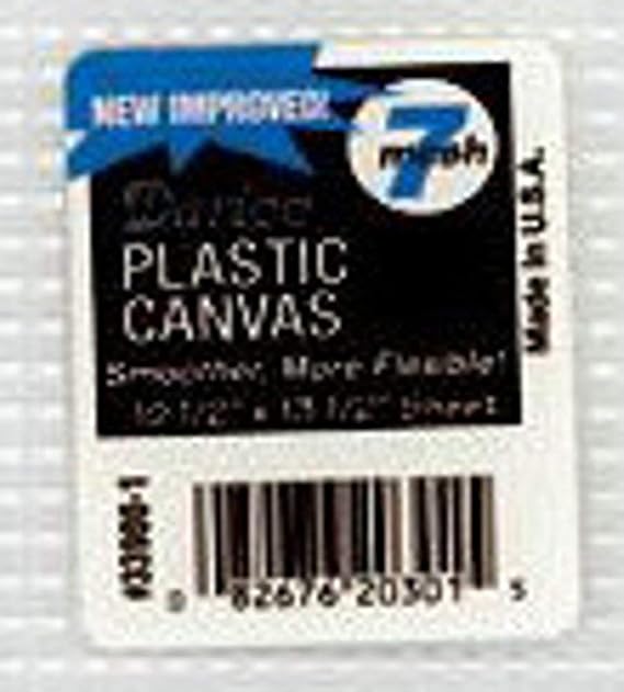 Darice #7 Mesh Plastic Canvas - Clear - 10.5 x 13.5