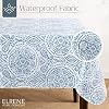Elrene Home Fashions Savannah Boho Vinyl Tablecloth – Waterproof, Stain-Resistant, 60x84 Inches Oval! - View #4