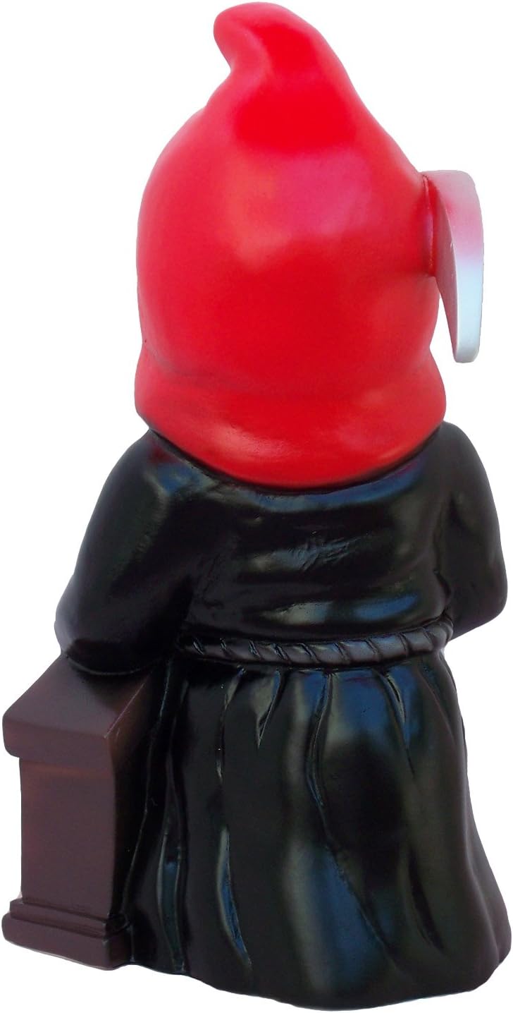 RAKSO Grim Reaper Gnome, 13", Large UV Resistant Lawn Ornament