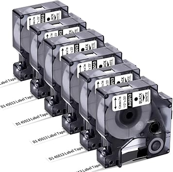 DYMO D1 Compatible Label Tape Refills
