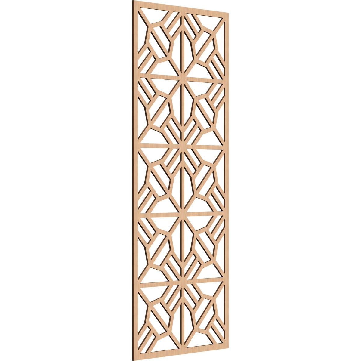 Auburn Decorative Pierced Fretwork Wood Wall Panels, 33 3/8"W x 84 3/8"H x 3/8"T, Hickory