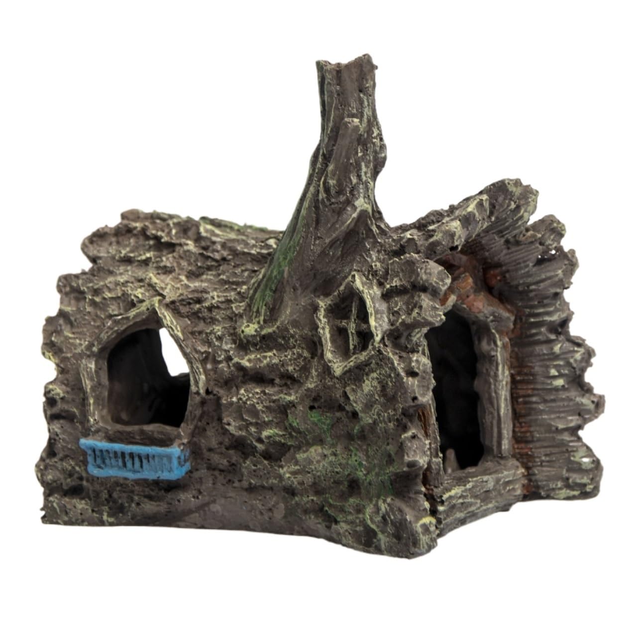 Wyvix 2pcs Aquarium Caves and Hideouts, Driftwood for Decorations, Moss Log Fish Tank Cave, Small Shrimp Breeding Cone for Corner Decor