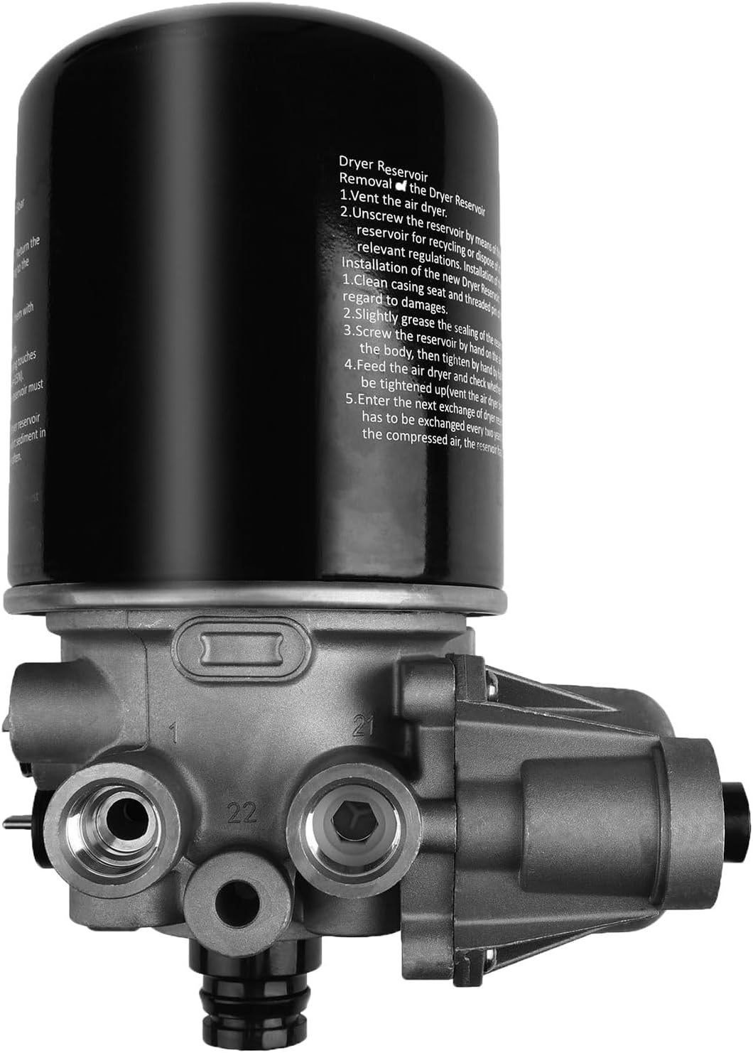 R955205 Car Air Clean Dryer, Compatible with Meritor-Wabco System Saver 1200 Wabco SS1200 Volvo Kenworth Cascadia Peterbilt RV Bus Trucks Drier, Peterbilt 12V Interior Cab Fresh Air Filter