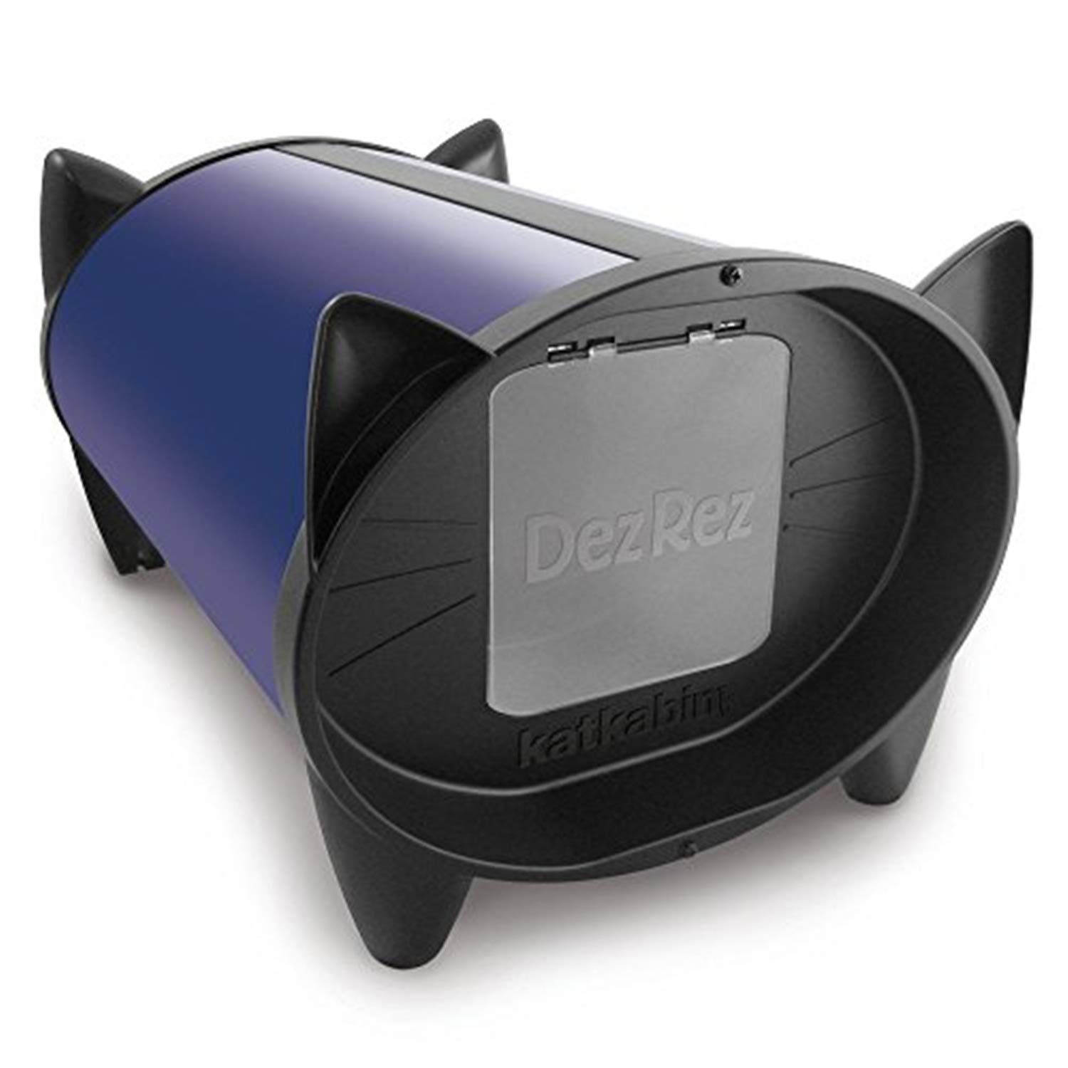 Outdoor Cat House in Royal Blue Doors: Single Door (as shown)