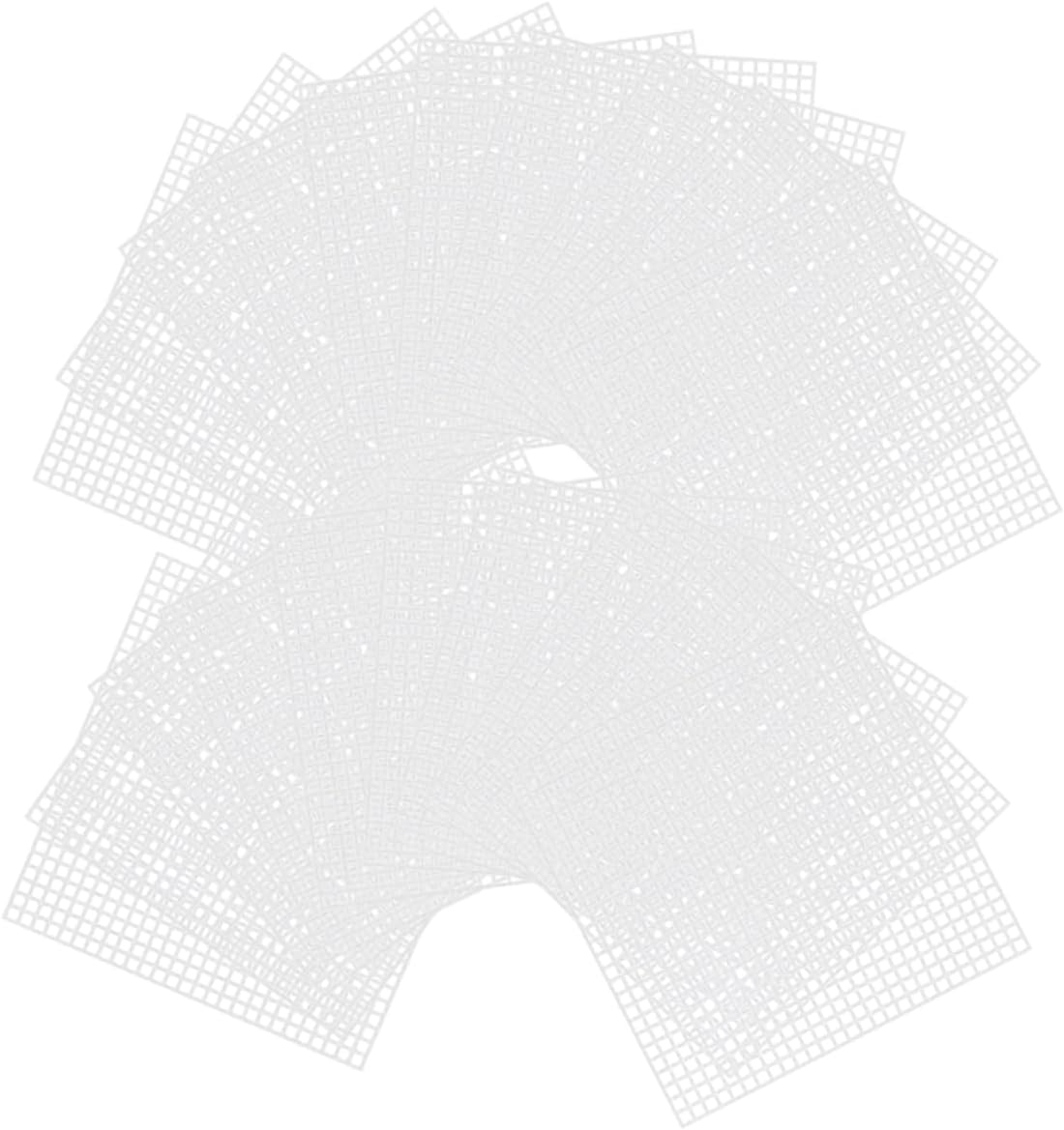 OSALADI 20pcs Plastic Mesh Sheets for Crafts Cuttable Plastic Grid for Embroidery and Crochet Flexible Fine Mesh Canvas for DIY Handicraft and Knitting Projects