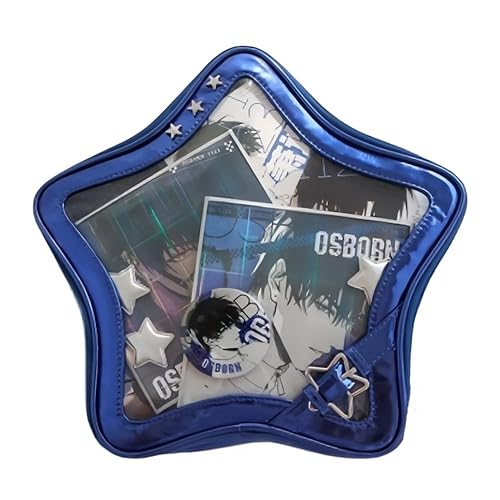 KJCLNL Star Single Shoulder Crossbody Bag Handbag and Purse for Women Ita Bag with Insert Pins Display Backpack (blue-1) - Blue-1