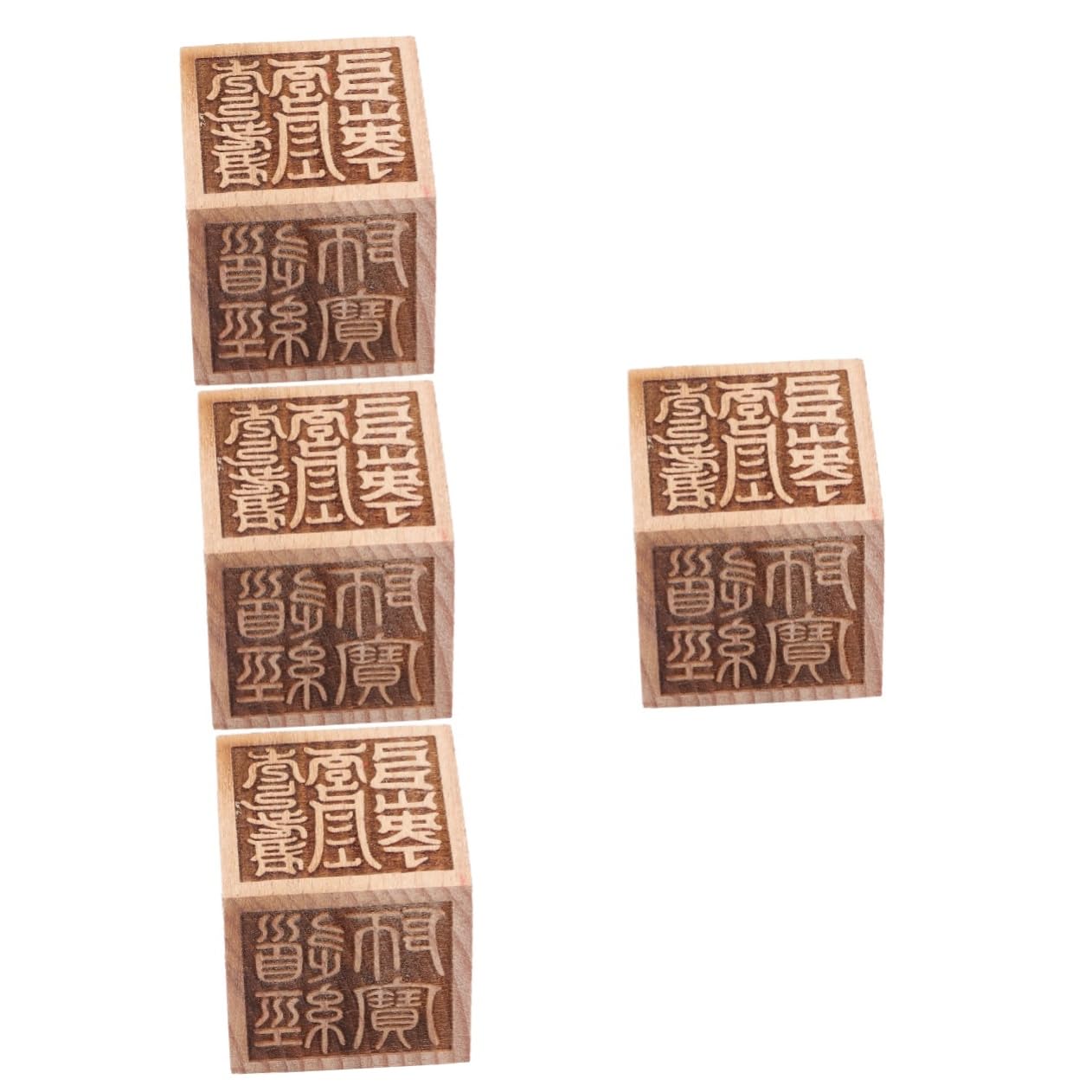 4 Pezzi Di Timbro Tradizionale Cinese Con Ornamento Di Buddha Per Artigianato Robusto E Facile Da Usare