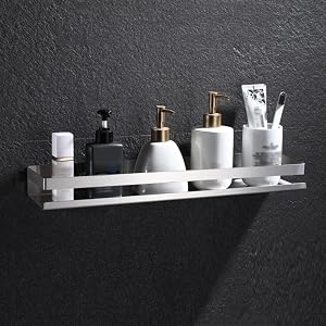 ZJHFFFG Shower Shelf Racks Bathroom Shelves Over Toilet Shelves for Wall Decor Wall Mounted Shelves for Bedroom Kitchen