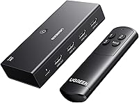 UGREEN 3x1 HDMI Switch 4K@60Hz with Remote - HDR10+ CEC HDCP2.2 for PS5 Xbox Switch Roku Fire Stick Blu-ray