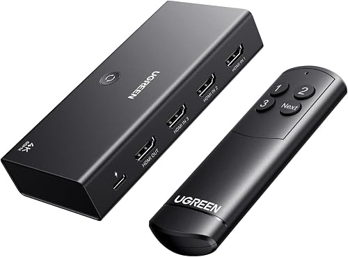 UGREEN Switch HDMI 4K 60Hz 3 Entrées 1 Sortie Commutateur…
