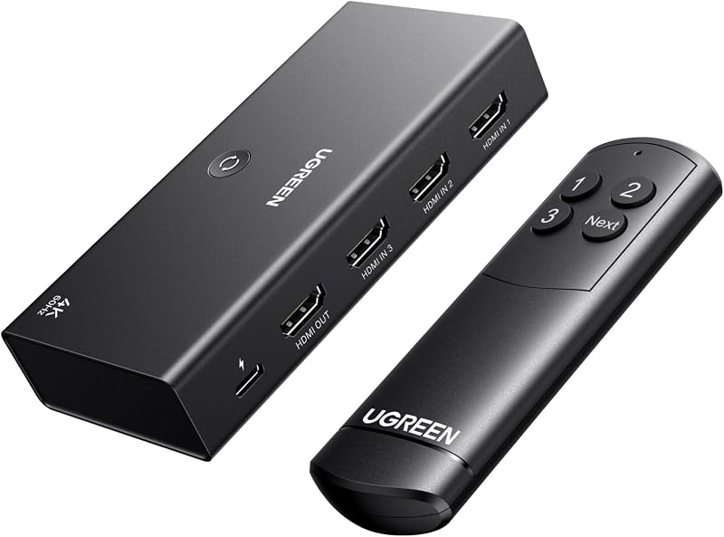 UGREEN HDMI Switch 4K 3 ingressi 1 uscita