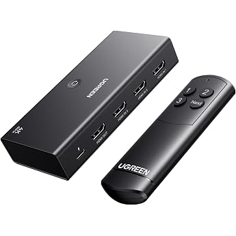 UGREEN HDMI Switch 3 in 1 Out 4K @ 60Hz HDMI Splitter with Remote Control