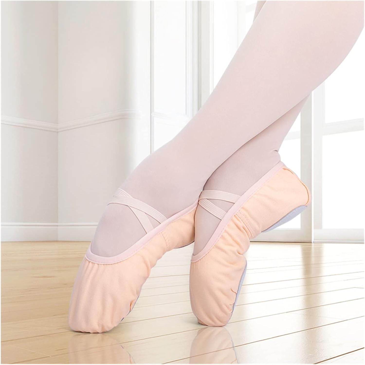Ballet Shoes Canvas Soft Sole Ballet Dance Slippers Practise Shoes Woman Dance Shoes(24)