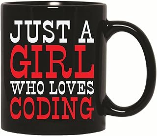 Gift Ideas for Coding Girl Programmers Coders Developers Writers 11oz 15oz Black Coffee Mug