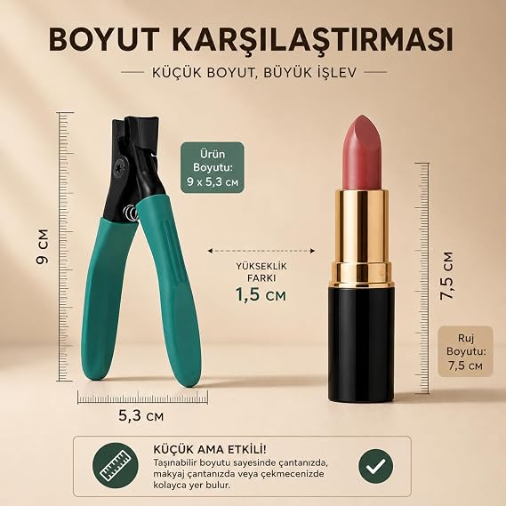 Transformacion Profesyonel Pense Tırnak Makası | Kalın ve Sert Tırnaklar İçin Karbon Çelik 720425