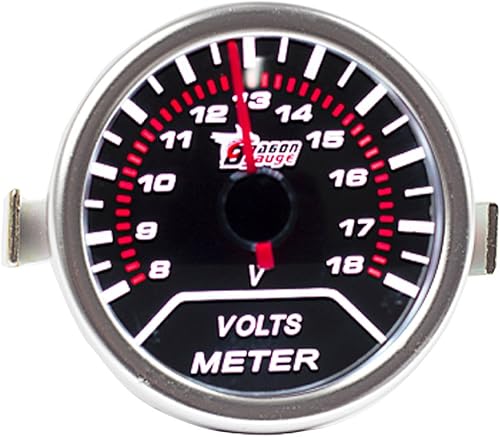 Miniatura 10 de Puntero de motor de auto E Support, calibrador con barras indicadoras de aumento y lentes grises, de 2 pulgadas, medidor de temperatura del agua