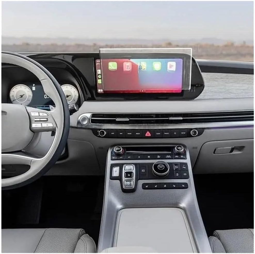 Car Screen Protector for Hyundai Palisade 2023, Car Radio Stereo Tempered Glass GPS Foils High Definition Protective Film No Glare Fingerprints Scratch