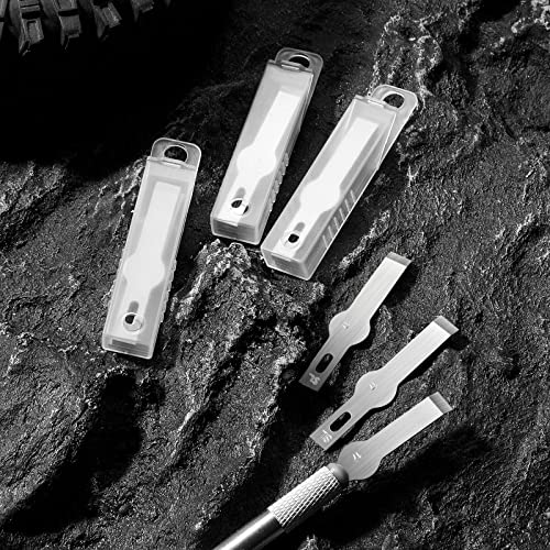 40 Pack Craft Knife Blades #17 Hobby Knife Replacement Blades Precision Knife Blade Hobby Knife Blades Art Knife Blade For Knife Craft Scrapbooking Cutting Caving Chiseling Shaving Supplies #TOP6
