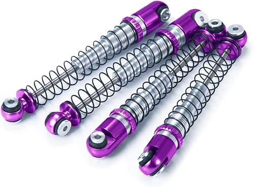 Miniatura 8 de RC-Hub Amortiguador de choque RC de aluminio 1.890 in para 124 Axial SCX24 90081 AXI00001 AXI00002 AXI00004 AXI00005 AXI00006 RC Crawler Car (rojo)