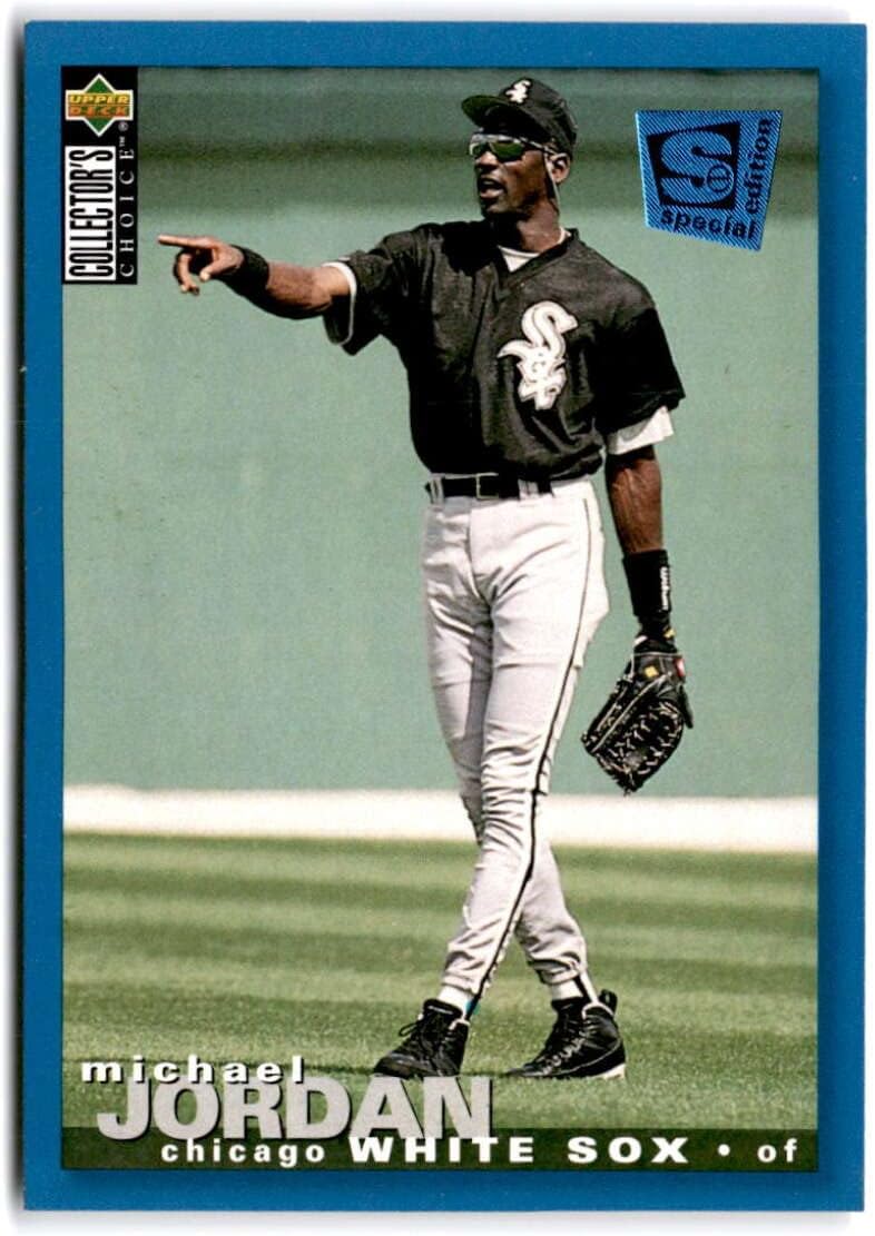 1995 Collector's Choice Blue Border SE #238 MICHAEL JORDAN Chicago White Sox Baseball Trading Card