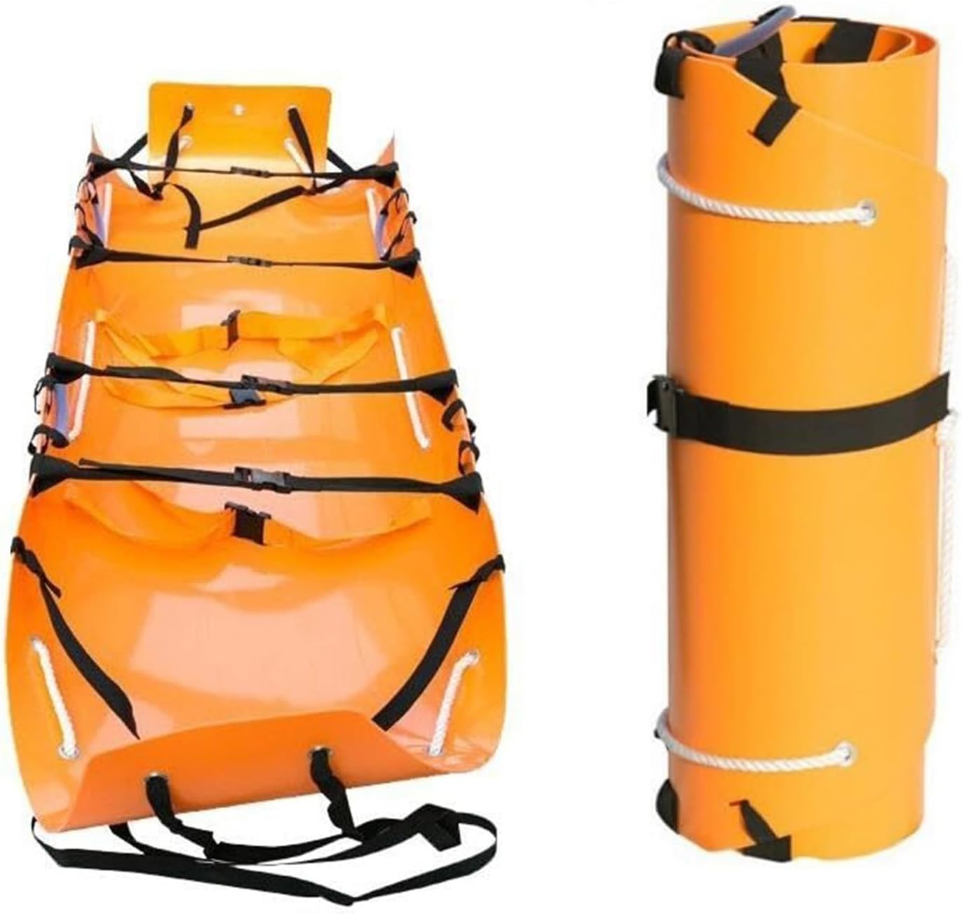 Portable Foldable Stretcher - Lightweight &, 120kg Capaci, Ideal for Emerncy, Firefighters, Deep Well & Tight Space Use, Cact Design for Easy Transport