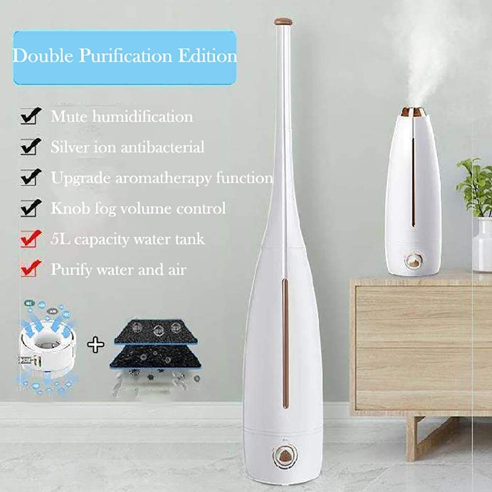 Bedroom humidifier Large Capacity Floor-Standing Home Office Living Room Intelligent Constant Humidity Remote Control Timing Silent air Purification humidifier dust Removal and Anti-Static