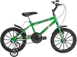 Bicicleta de Passeio Reforçada Infantil Juvenil Ultra Kids Dragon Aro 16 Preto/Verde, Bicicleta de Passeio Ultra Bikes Esporte