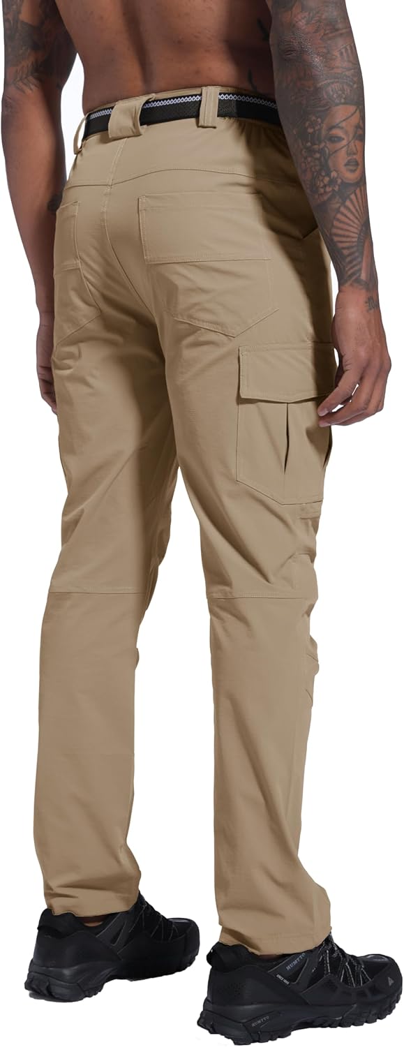 Men's Hiking Pants Quick-Dry Lightweight Waterproof Travel Outdoor Camping Hunting Fishing Work Cargo Pants - Image 7
