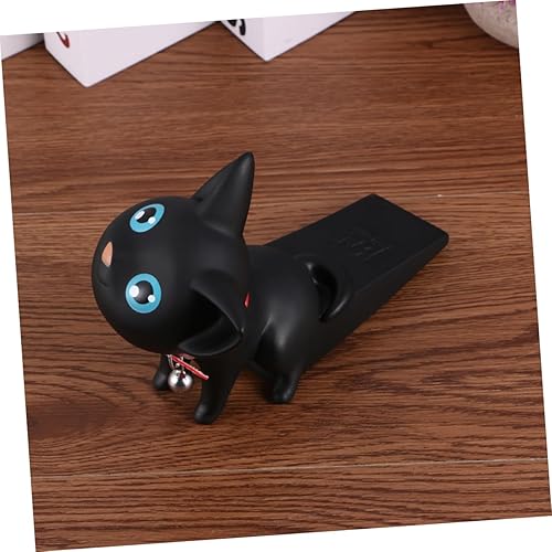 Miniatura 5 de Ciieeo Tope de puerta de animal para puerta, alarma de cuña para puerta, tapón de puerta de gato negro, limitador de enchufe de puerta, sin