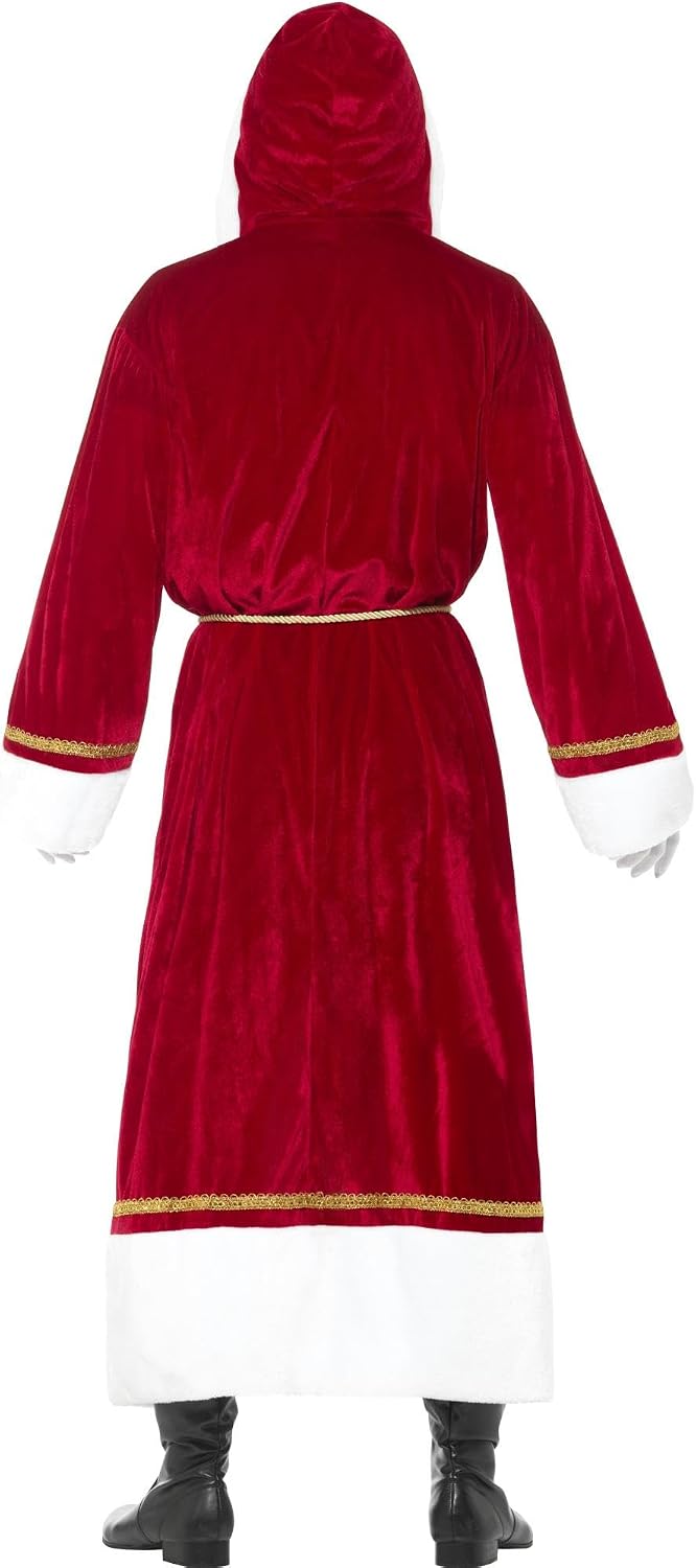 Smiffys Santa Cloak With Belt Red