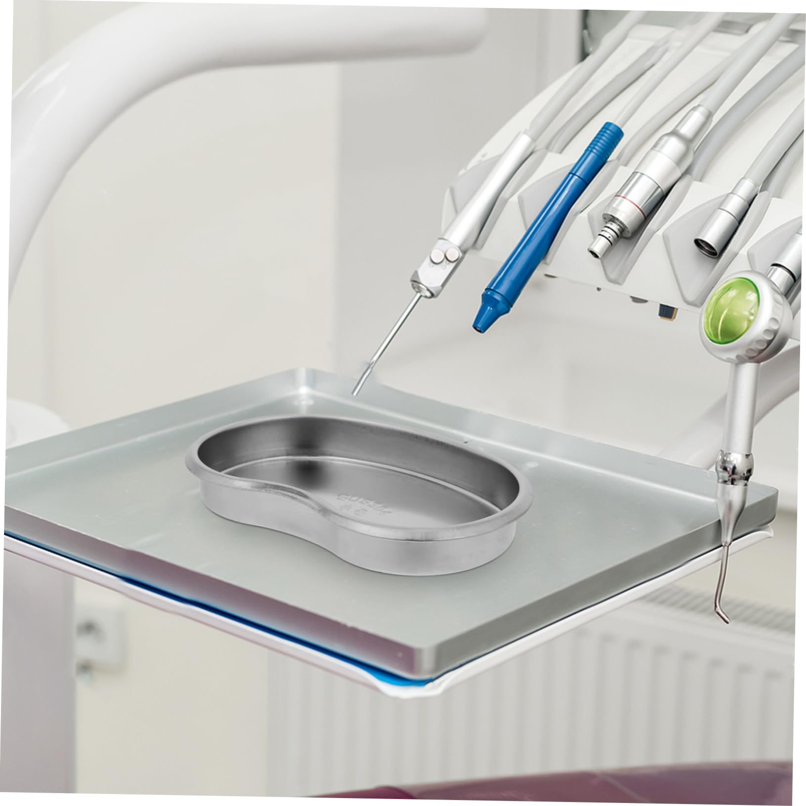 Nierenschale Nahtloses Design aus 304 Edelstahl Ovale Form Leicht zu Reinigen Silberfarben Vielseitig für Zahnarztinstrumente und Badezimmer