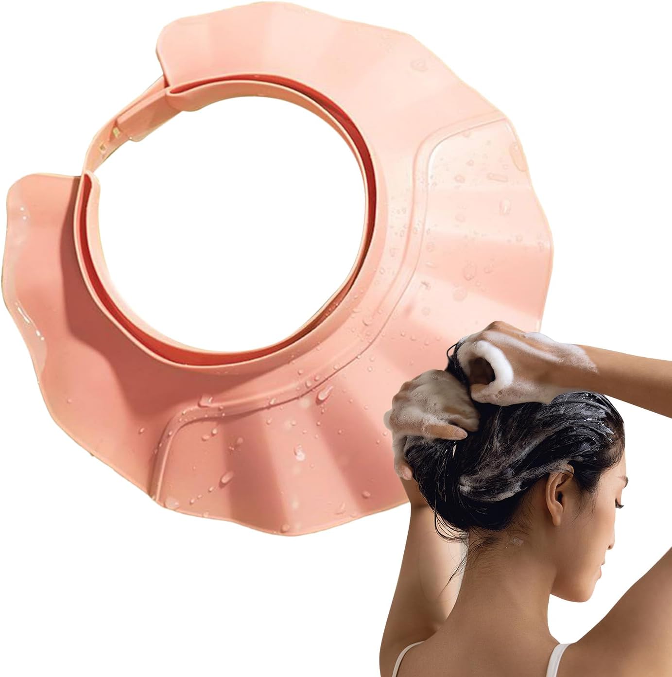 Hair Washing Shield | Shower Cap Shield | Adjustable Head Eye Ear Protection Shower Hat | Hair Wash Hat For Adults Children Boys Girls Elderly Pregnant Disabled
