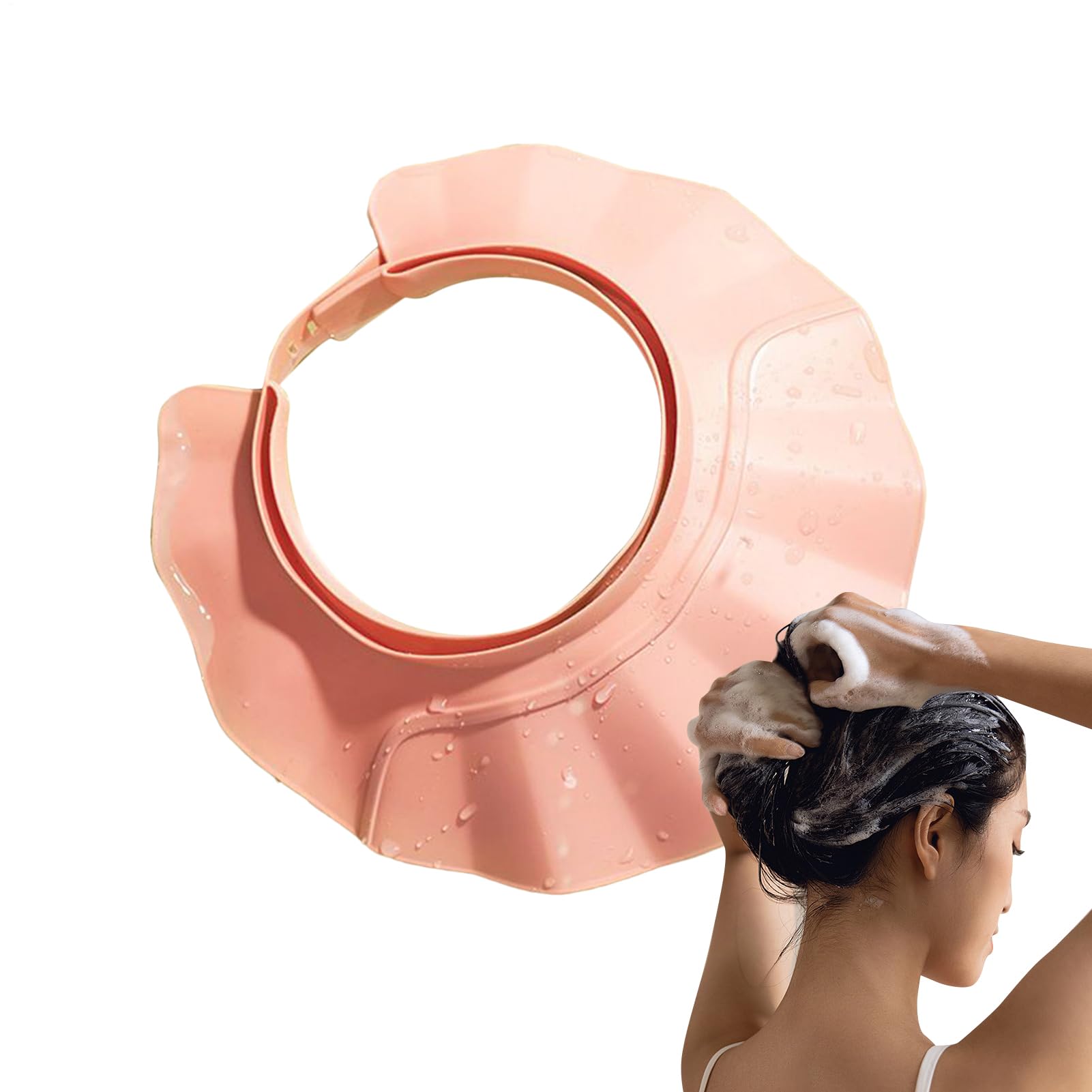 Hair Washing Shield | Shower Cap Shield | Adjustable Head Eye Ear Protection Shower Hat | Hair Wash Hat For Adults Children Boys Girls Elderly Pregnant Disabled