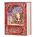 RAZ Imports 8.5 " Santa and Sleigh Lighted Water Book (Water Lantern) Lighted Christmas Snow Globe with Swirling Glitter