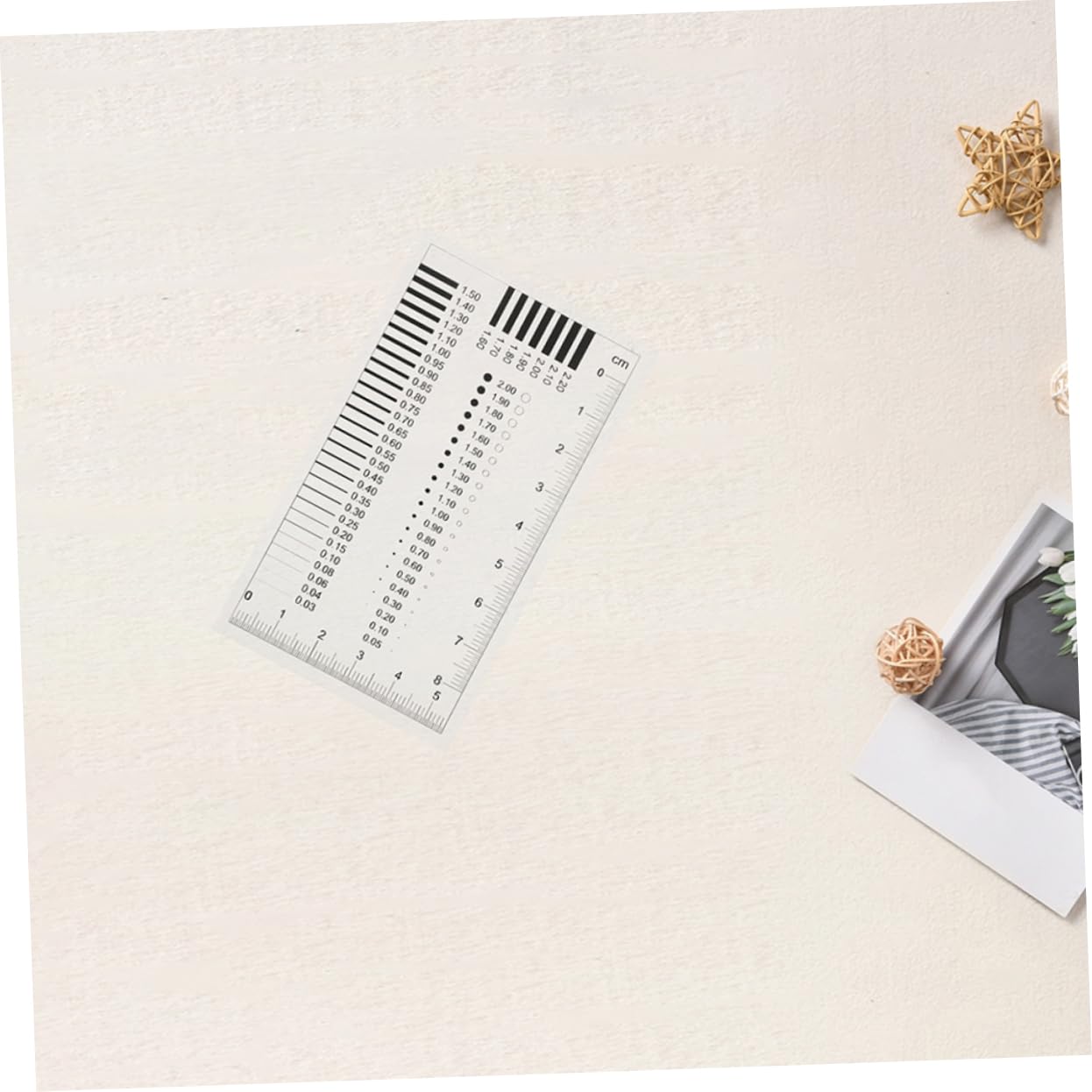 Luxshiny 3pcs Efficient Crack Measurement and Concrete Crack Inspection Ruler High Precision Measuring Tool Surface Defect Inspection