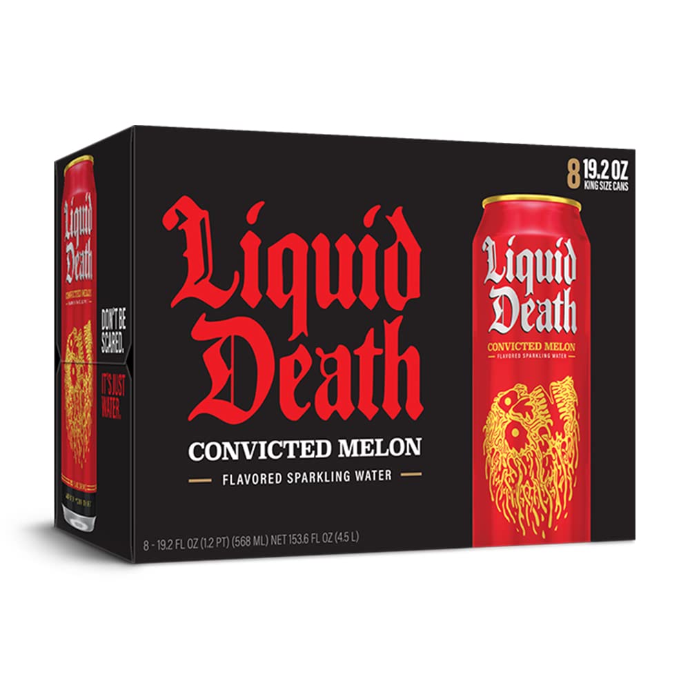 Liquid Death Sparkling Water, 16.9 oz Cans (12-Pack) : Everything Else