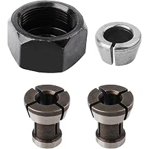 Collet Nut Kit Replaces for 763637-1 763636-3, Nut Parts Assembly Compatible with 1/4" 6.35mm/6mm RP0900 RT0700C RT001G RT0701C RT0702C RP2301FCXK DRT50Z DRT50 MT361