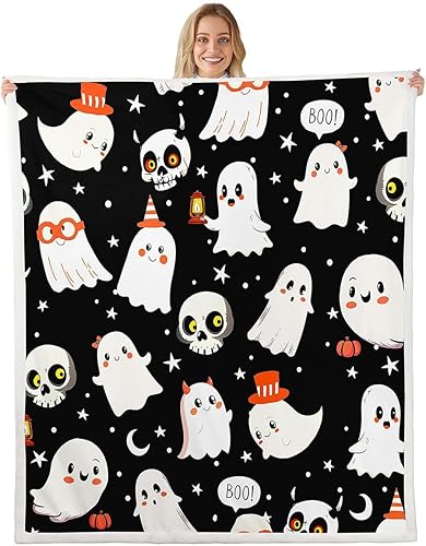 Miniatura 8 de Manfei Manta metálica de Halloween con diseño de araña robótica metálica para decoración de habitación de niños, manta de tela de araña para sofá