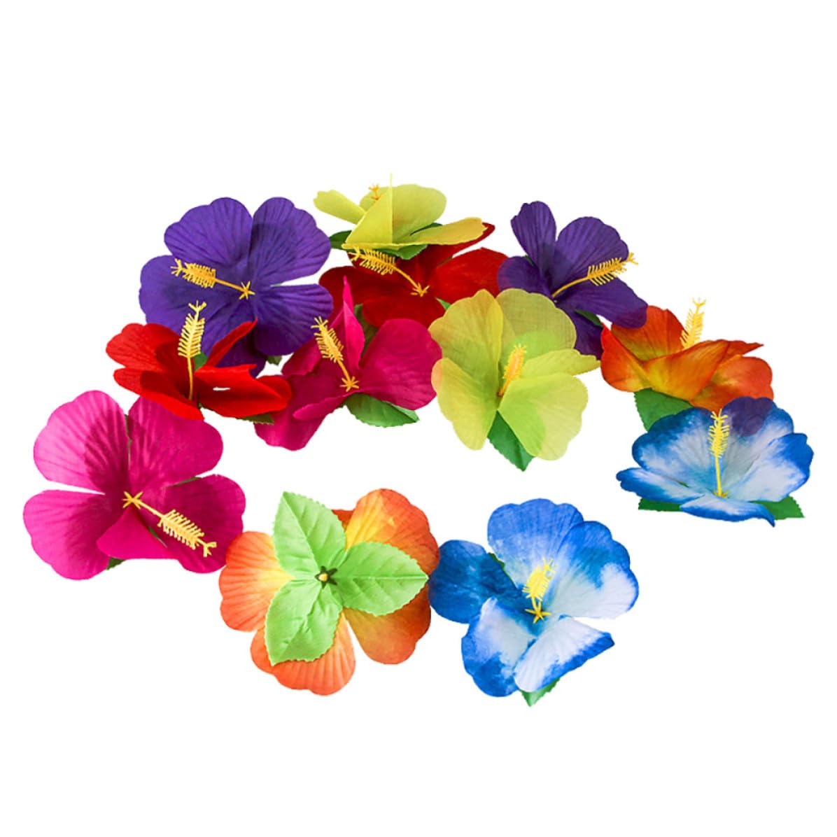 Fleurs d'hibiscus artificielles Homoyoyo en tissu pour décoration de table chic