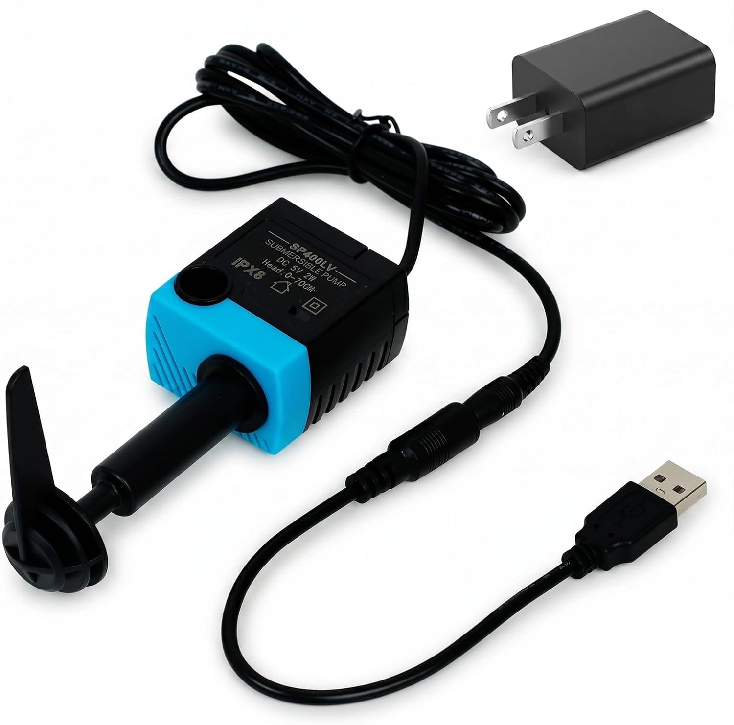 SP-400LV Cat Water Fountain Pump, SUKIPAW USB Replacement Pump for Pet Fountains, Quiet Low Voltage, Easy to Clean, Compatible with Platinum Pet Water Fountains