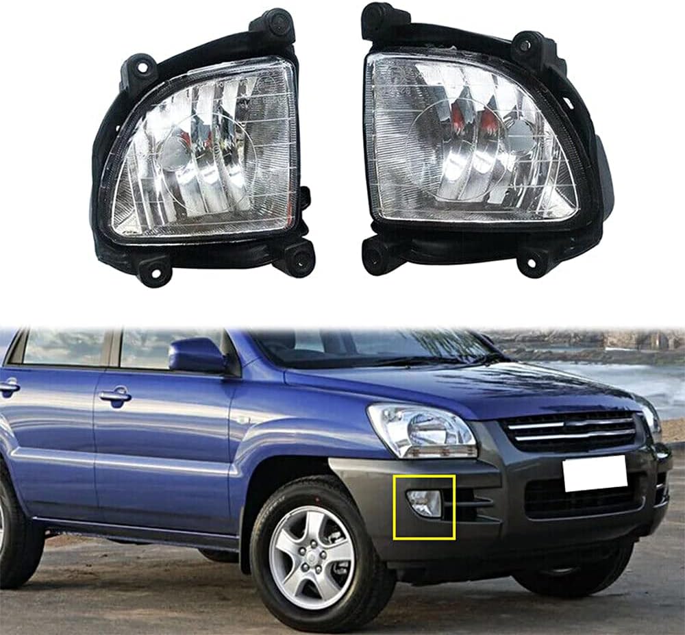 Front Bumper Fog Light For Kia Sportage 2.0L 2.7L 2005-2007 Daytime Running Lamp 922011F001 922021F001 Left&Right