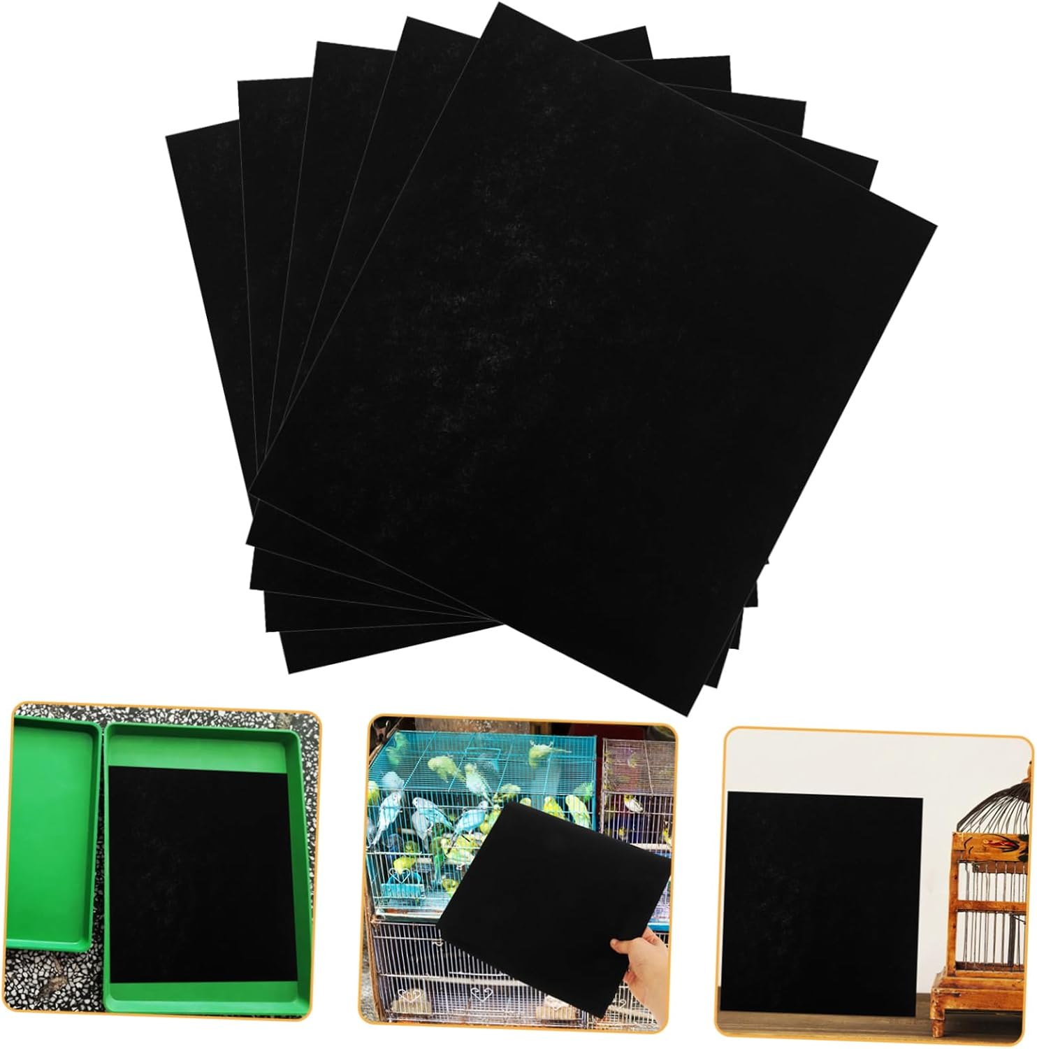 BESPORTBLE 30pcs Bird Cage Lining Large 18x20inch Parrot Cage Bedding Disposable Water Absorbent for