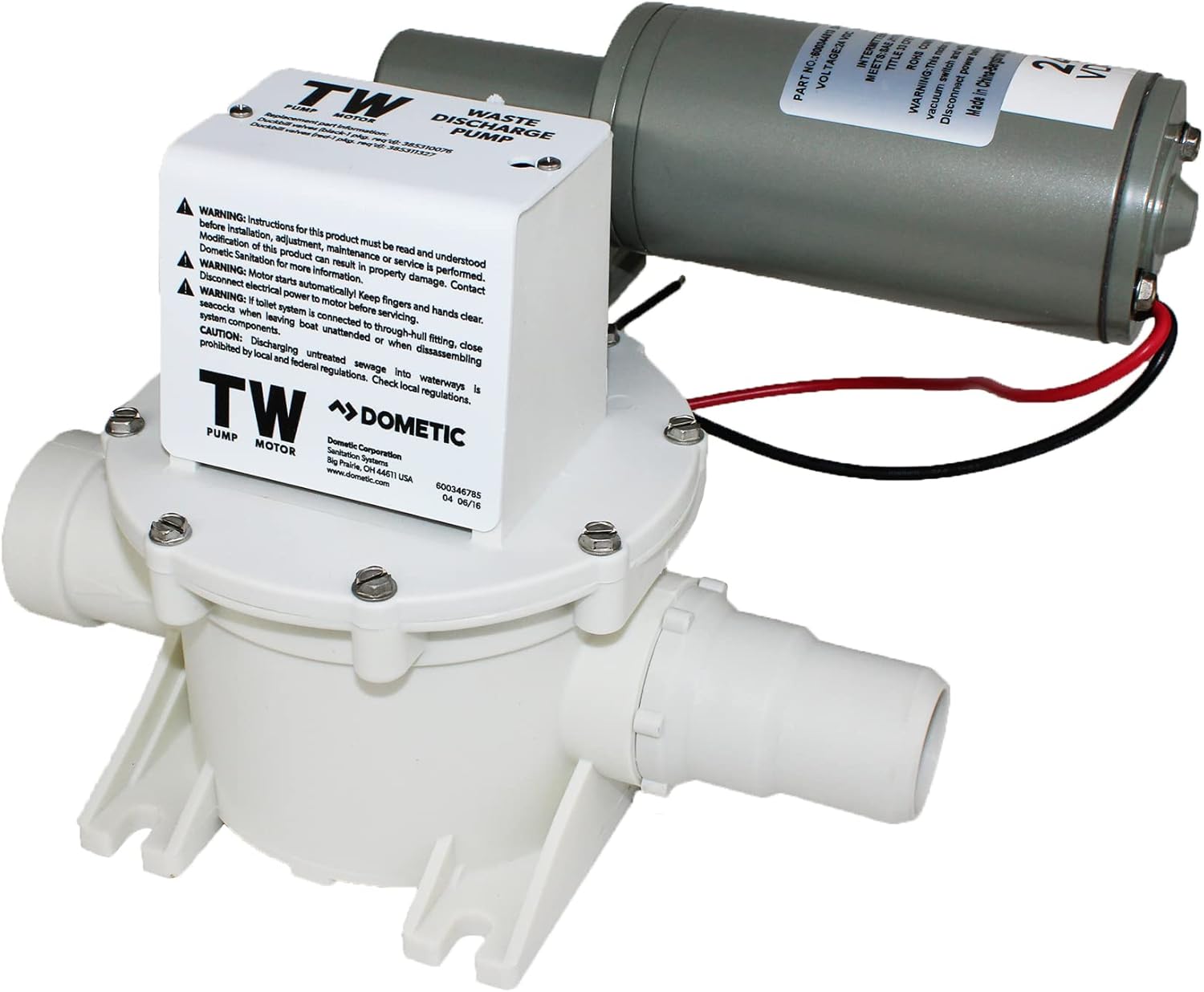 DOMETIC 317302400 24V DC T Series Discharge Pump