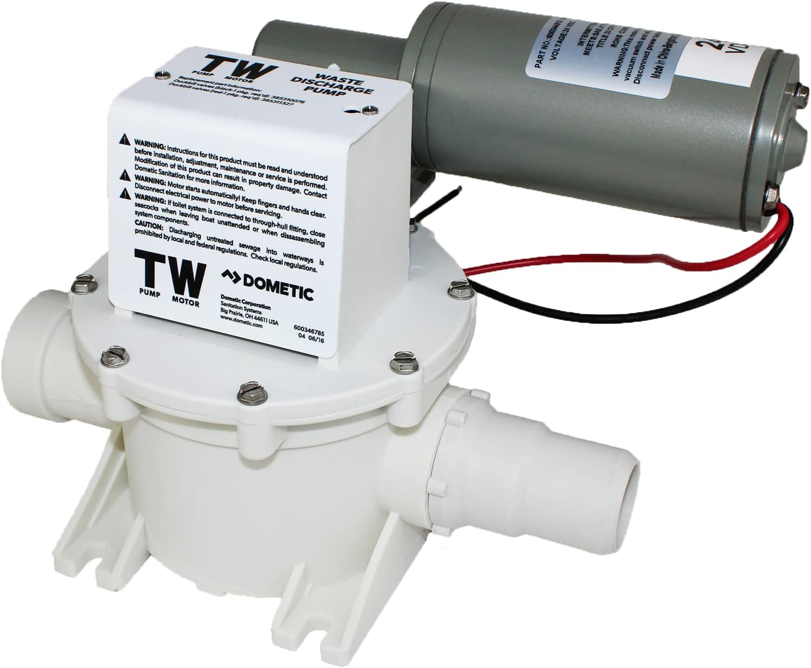 DOMETIC 317302400 24V DC T Series Discharge Pump