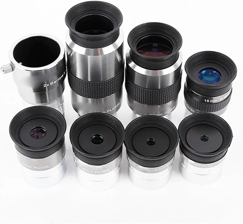 1.25インチ4mm 6mm 9mm 12mm 15mm 32mm 40mmおよび2倍バローレンズフルマルチコーティングメタル望遠鏡