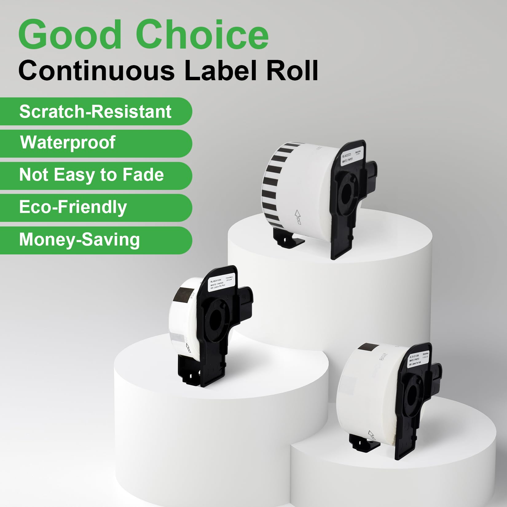 Veson, 5 Rolls White DK-22223 DK22223 Continuous Labels Compatible with Brother Address Label Rolls - Image 4