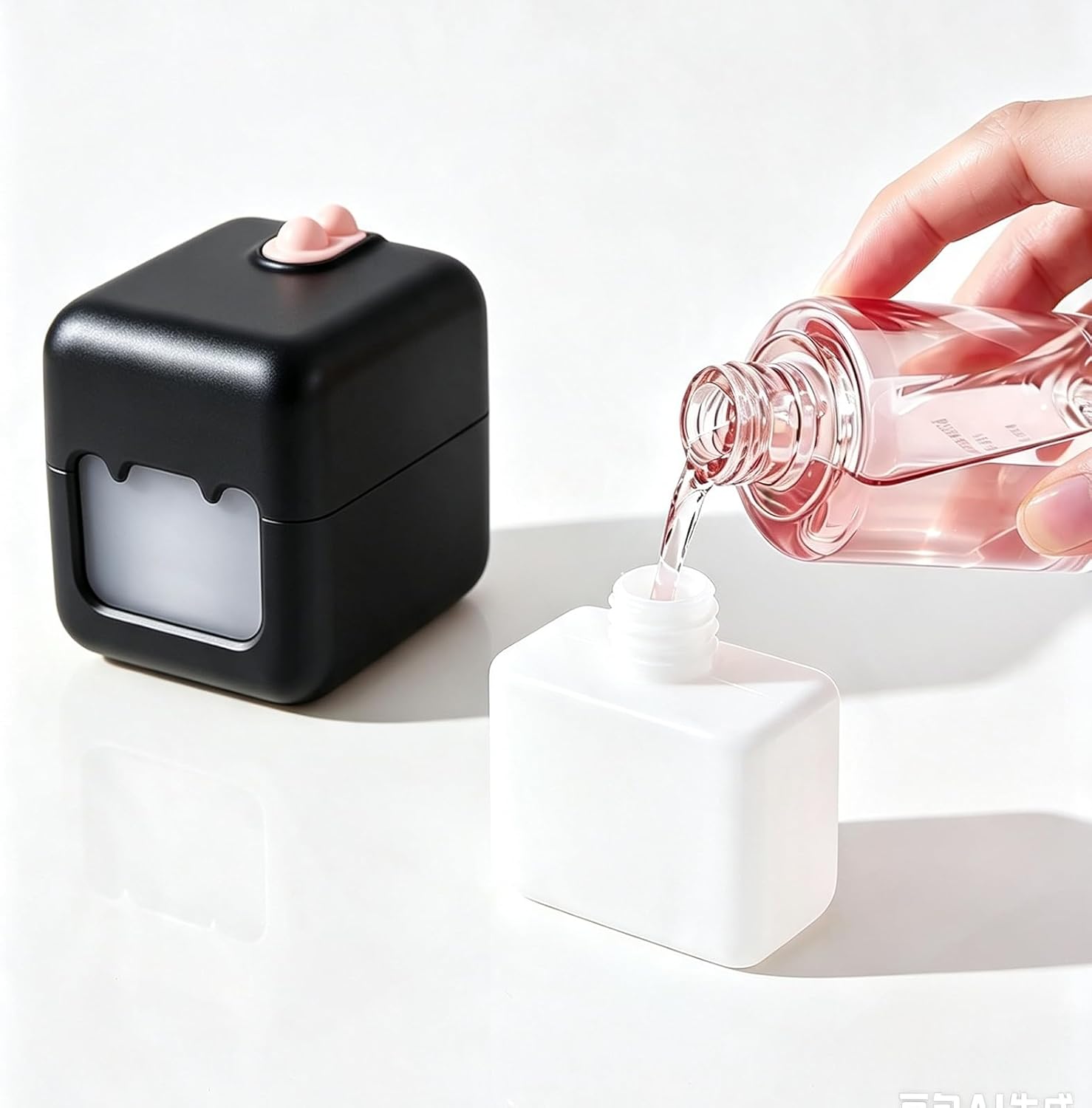 2 in 1 Makeup Remover Travel Containers for Cotton Pads & Liquid(pink) image 4