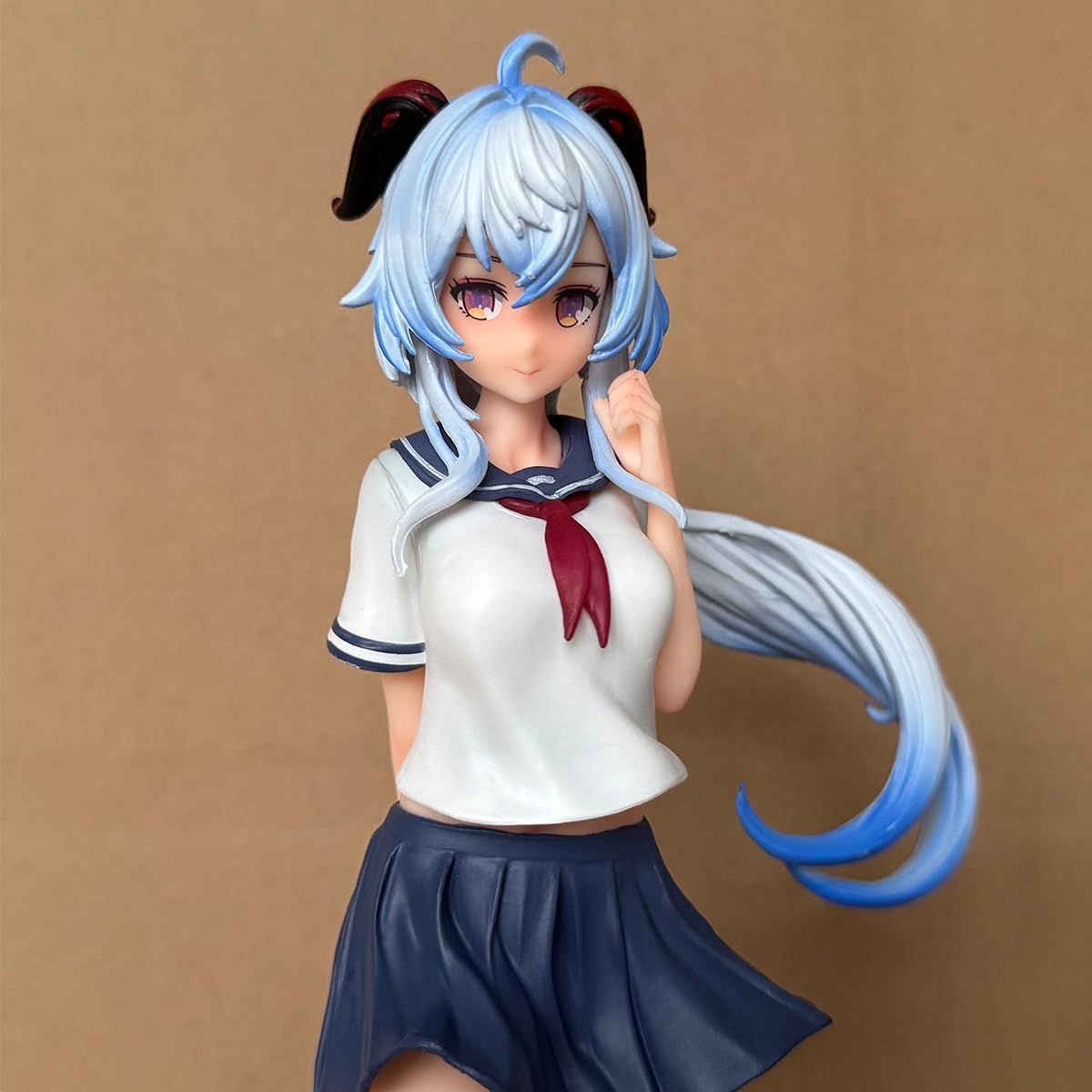 G-I Ganyu 1/7 Figure 9.8IN PVC Anime Game Character Model Desktop Ornaments Gift (No Stockings)