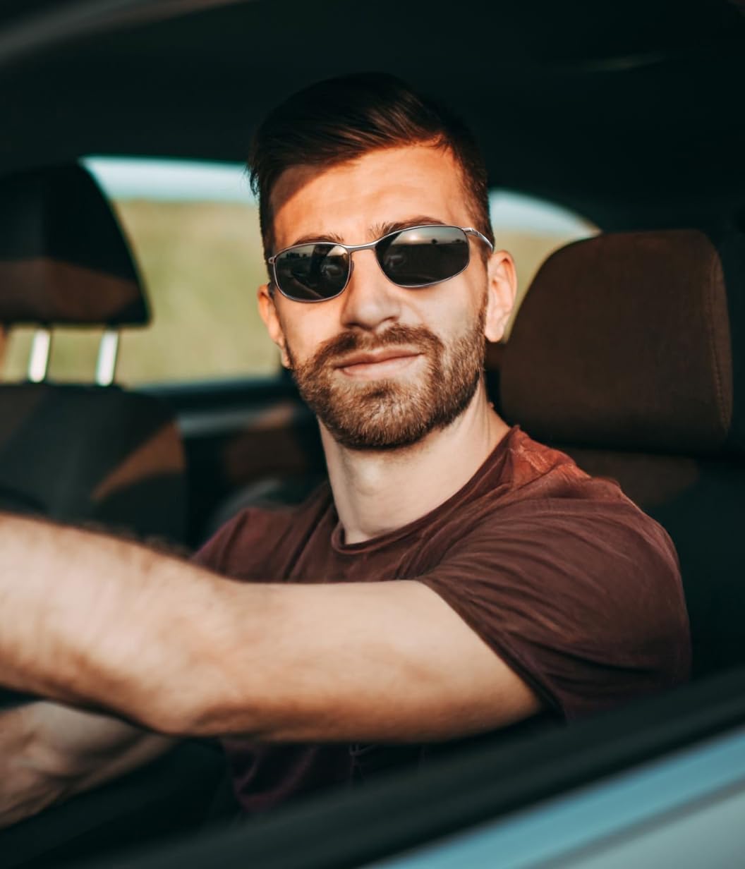 FEISEDY Photochromic Classic Polarized Sunglasses Driving Photosensitive Glasses B2444