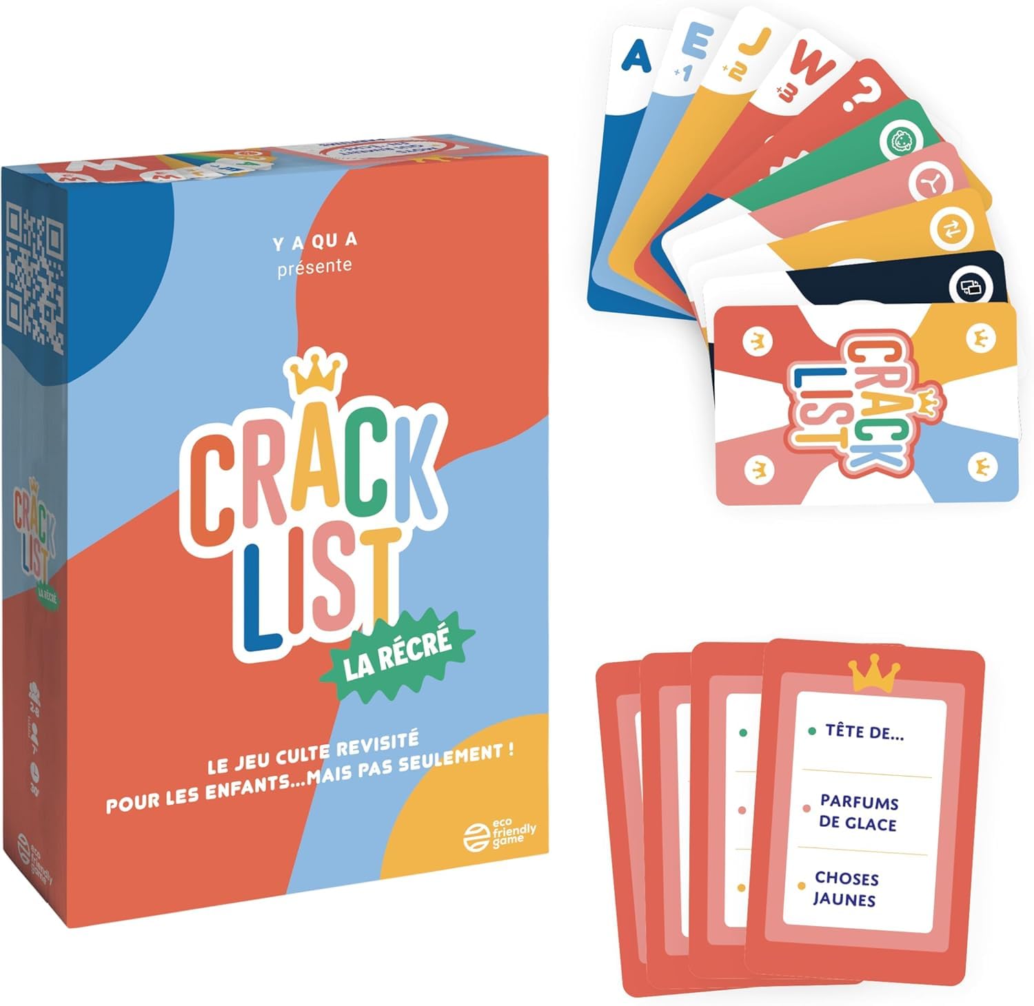 Set Crack Rimes + Crack List La Recrécrécréation in Französisch + 1 Decap Blumie – Kartenspiel – 2 bis 8 Spieler – ab 7 Jahren